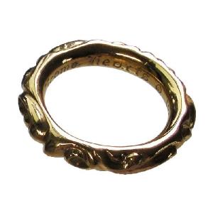 クロムハーツ　バブルガムリング　ミニ　ハーフ　クロスボール CHROME HEARTS BUBBLEGUM MINI HALF CRSBL RING クロムハーツ