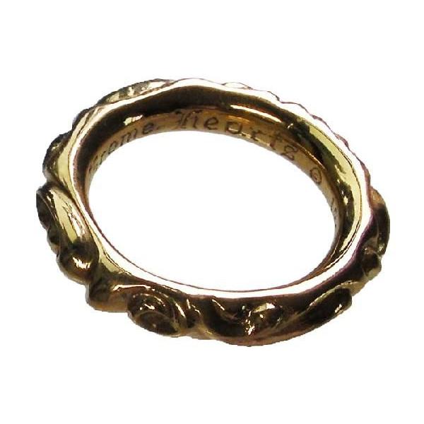 CHROME HEARTS SCROLL BAND RING クロムハーツ　スクロールバンド　リング...