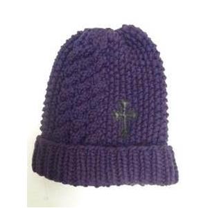 CHROME HEARTS BEANIE  CASHMERE PURPLE  クロムハーツ　カシミア...