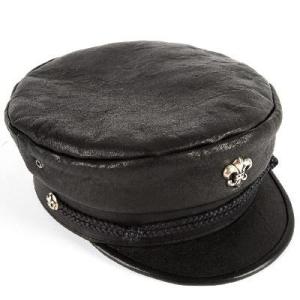 CHROME HEARTS STABBIN CAPTAIN LEATHER HAT　クロムハーツ　S...