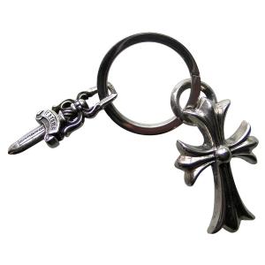 CHROME HEARTS KEYRING SMALL CH CROSS  クロムハーツ　キーリング スモールCHクロス｜skytrek