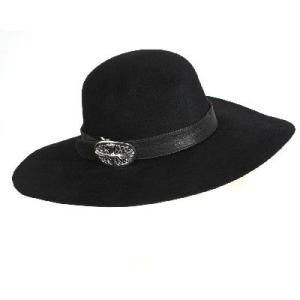 クロムハーツ　メンズ　FEDORA　ハット　帽子　クラシックオーバルバックル／レザーバンド付き