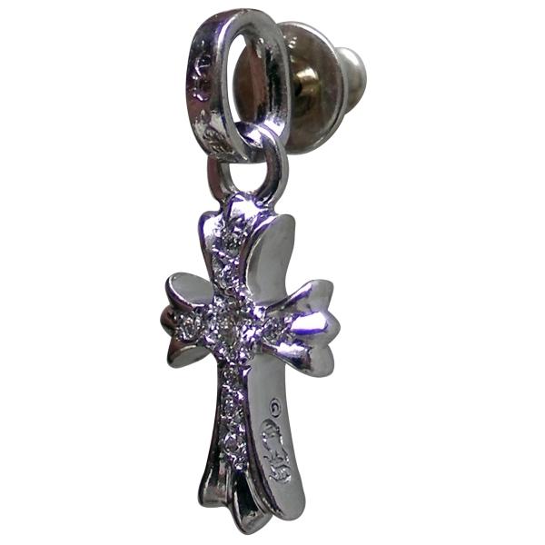 CHROME HEARTS BABY FAT EARRING 18K PAVE DIAMOND クロ...