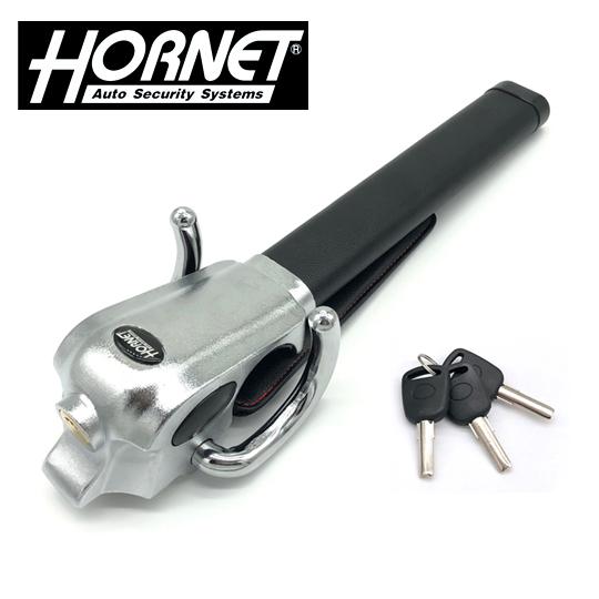 加藤電機 HORNET ハンドルロック LH-5LB Ｌ型 ダブルロック式 盗難防止 専用キー３本付...