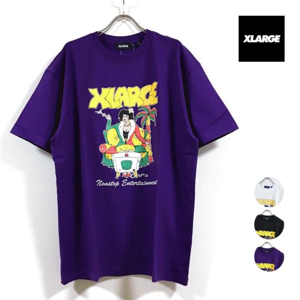 XLARGE エクストララージ RADIO LOGO 半袖 Tシャツ メンズ 送料無料