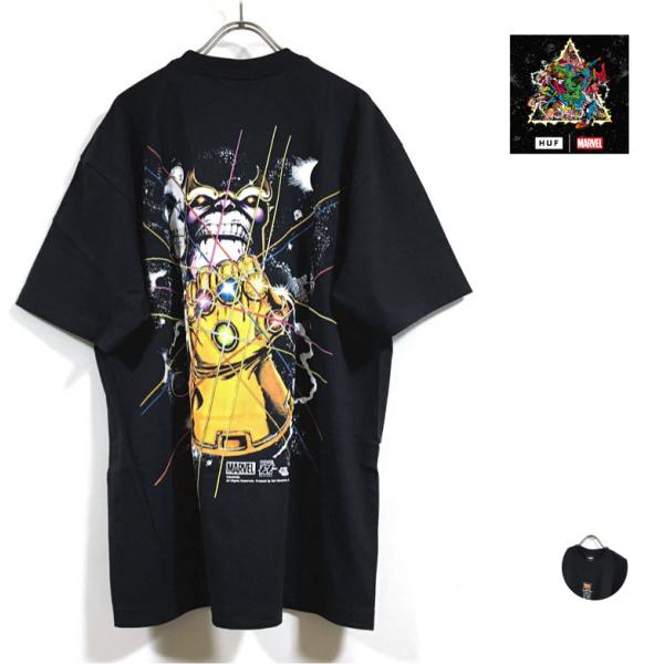 HUF ハフ × AVENGERS アベンジャーズ コラボ OH SNAP 半袖 Tシャツ メンズ ...