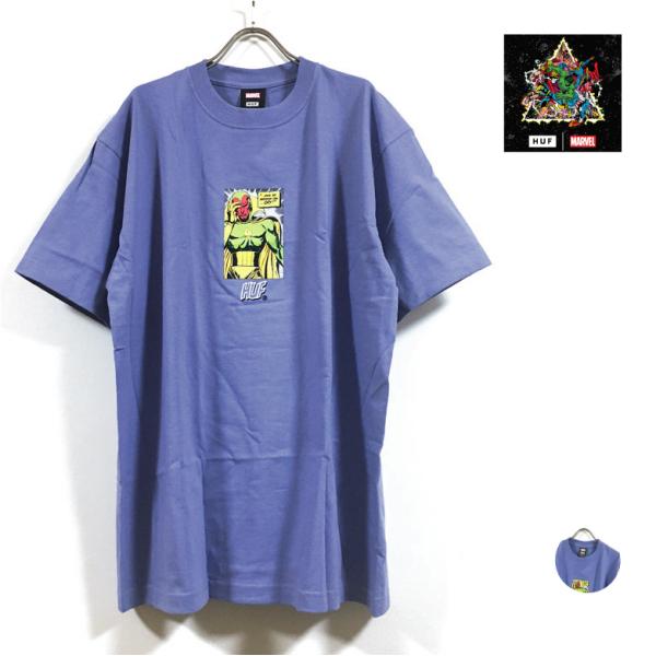 HUF ハフ × AVENGERS アベンジャーズ コラボ SAD ANDROID 半袖 Tシャツ ...