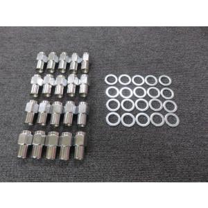 クレーガー 6J 15インチ 4本 ナット&ワッシャー付 CRAGAR(クレーガー)S/S ホイール用 クロームナット&ワッシャー異型（偏