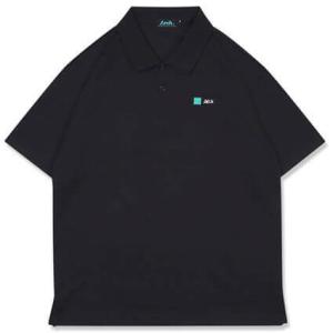 【セール】【ラスト1点Mサイズ】Arch Flag Logo Polo(アーチ フラッグ ロゴ ポロ)　黒