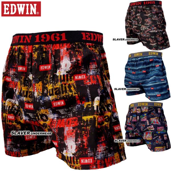 トランクス EDWIN エドウィン メンズ 綿 おしゃれ 立体裁断 2着までネコポス便\240可 プ...