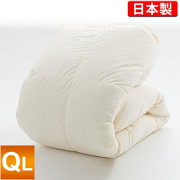 羽毛布団 ハンガリー産 増量1.9kg 日本製 ニューゴールドラベル クイーンロング 210×210...