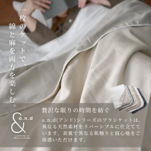 日本製 リネンブランケット 和晒ダブルガーゼケ...の詳細画像2