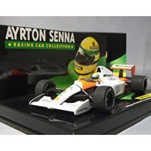 1/43 McLaren Honda MP4-6 German GP 1991 World Champion ホワイト×オレンジ ミニチャンプス アイルトン・セナ レーシングカーコレクション Edition43 No.25｜sleepy-baby