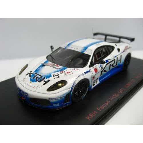 エブロ 1/43 KRH フェラーリ F430 JLMC 2007 #27 ホワイト/ブルー (レジ...