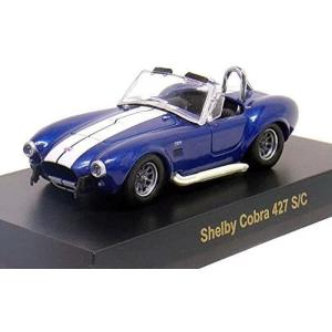 ミニカー 1965 シェルビー コブラ 427 白色青ライン 脱着可能屋根付き