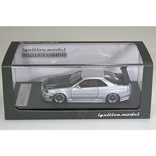イグニッション 1/43 ニスモ R34 GT-R Z-tune シルバー / カーボンボンネット ...
