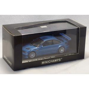 ミニカーファン特注 369/1000台 1/43 MINICHAMPS ミニチャンプス BMW M3 GTR(E46) Street 2001 Metallic blue PMA｜sleepy-baby