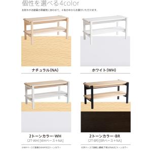 日本製「木製 ベンチシェルフ」 ベンチ 玄関収...の詳細画像2