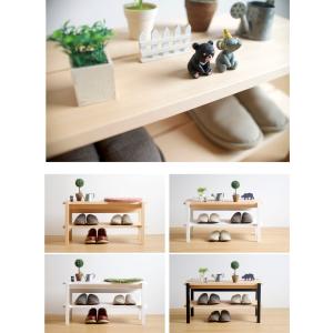 日本製「木製 ベンチシェルフ」 ベンチ 玄関収...の詳細画像4