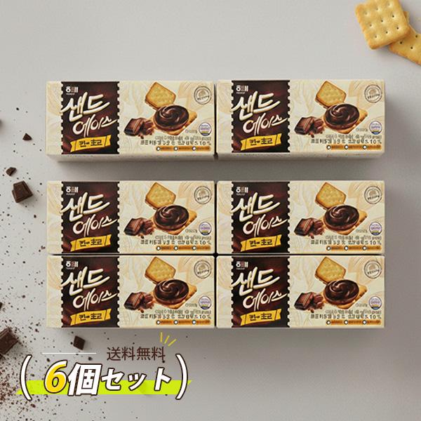 [ヘテ] サンドエース チョコ / 68g×6個 エイスサンド エースクレッカー サンドエイス AC...