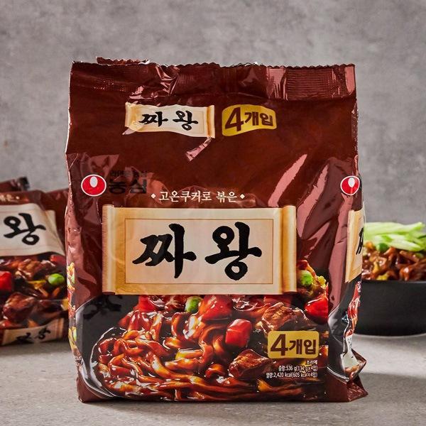 [農心] チャ王 / 134g×4個入り ジャジャンー麺 チャワン ジャジャン 太いインスタントジャ...