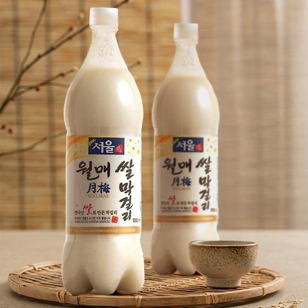 [ソウル長寿] ソウル月梅米マッコリ / 1000ml 1本 アルコール6度 乳酸菌を育てる 米マッ...