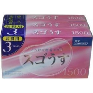 【スゴうす１５００ コンドーム １２個入×３個パック】