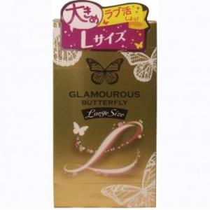 【ジェクス グラマラスバタフライ ラージサイズ（Lサイズ）コンドーム ６個入】