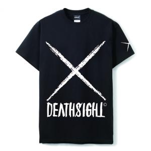 “deathsight” logo tees ブラック｜slow-clothing