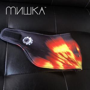 MISHKA (ミシカ）MASK (イエロー・ファイヤー柄）｜slow-clothing