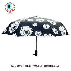 MISHKA (ミシカ）ALL OVER KEEP WATCH UMBRELLA（折りたたみ傘）