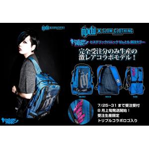 ヒスパニとも×ripdw×SLOW別注トリプルコラボターコイズバックパック