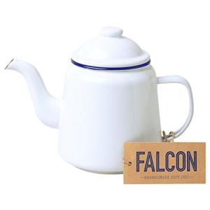 FALCON(ファルコン)ホーロー ティーポット1L ホワイト｜slow-lifes