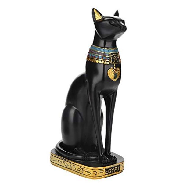 エジプト 猫型立像 エジプト猫 欧米風 インテリア 置物 手工芸品 装飾品 かわいい動物 オブジェ ...