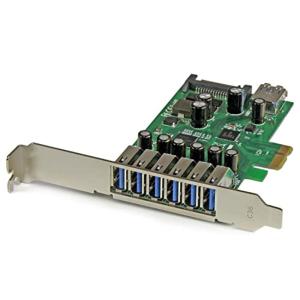 StarTech.com 7ポートUSB 3.0増設PCIeカード USB 3.0拡張PCIe x1接続ボード(外部6ポート/内部1ポート)｜slow-lifes