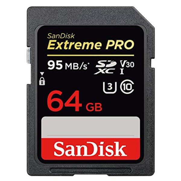64GB SanDisk サンディスク Extreme Pro SDXC UHS-I U3 V30対...