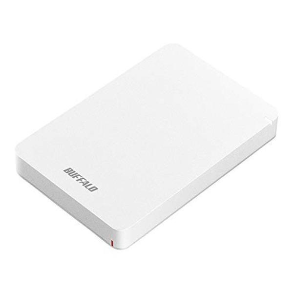 BUFFALO USB3.1(Gen.1)対応 耐衝撃ポータブルHDD 2TB ホワイト HD-PG...