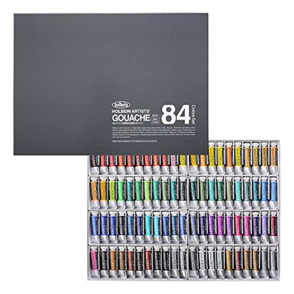 ホルベイン 不透明水彩絵具 ガッシュ 84色セット G731 15ml(5号) 003731