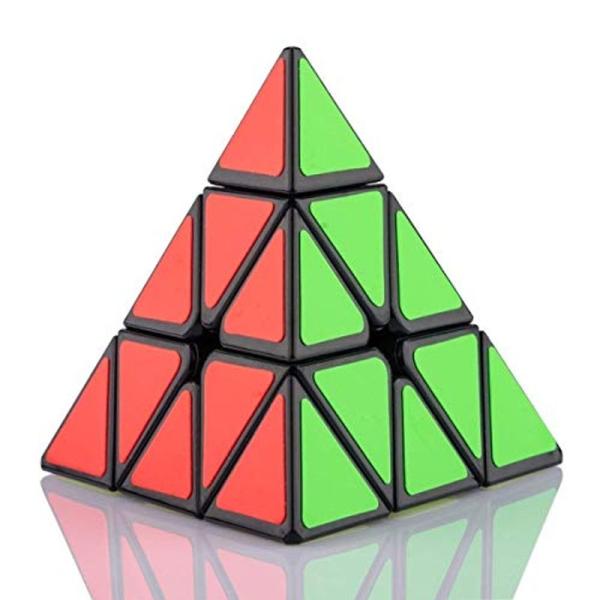FAVNIC マジックキューブ 三角型キューブ 魔方 3x3x3 競技用 立体パズル 4面完成攻略本...