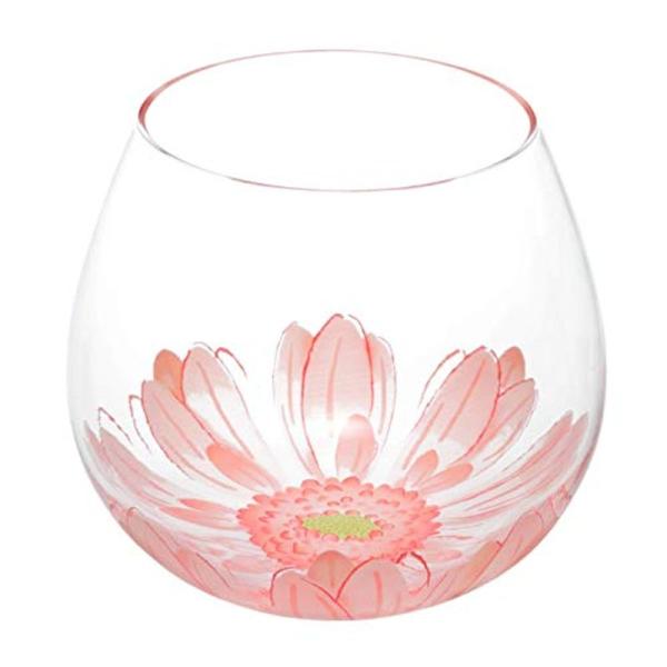 東洋佐々木ガラス グラス タンブラー ベネディーレ ゆらゆらグラス フルリール ピンク 約495ml