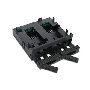 ICYDOCK MB732SPO-B ExpressCage 5.25"ベイ 複数デバイス搭載 2 x 2.5" SAS/SATA SSD｜slow-lifes