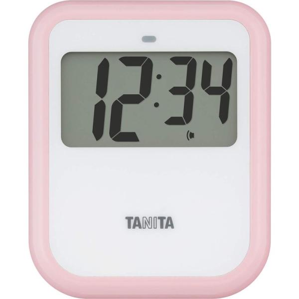 タニタ 非接触タイマー 大画面 100秒 衛生的 手洗い ピンク TD421PK