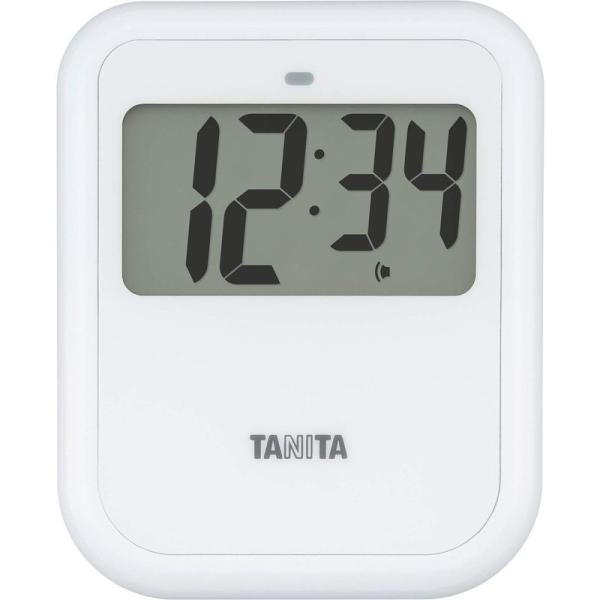 タニタ 非接触タイマー 大画面 100秒 衛生的 手洗い ホワイト TD421WH
