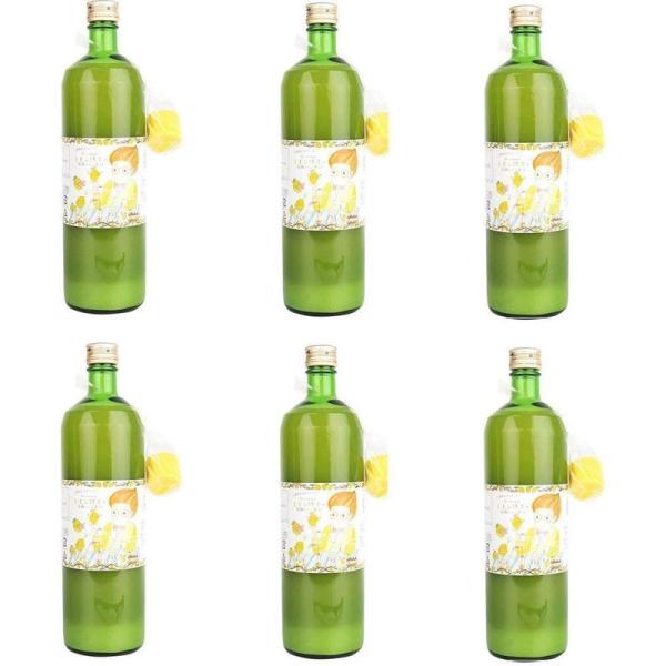 果＋実 ＫＡＴＡＳＵＭＩ 有機レモン果汁 100% ストレート 900ml×6本セット (1ケース)