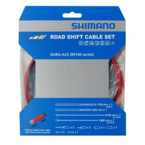 シマノ (SHIMANO) リペアパーツ シフトケーブルセット ポリマーコーティング R9100 レッドOT-RS900、RD-R9100用｜slow-lifes