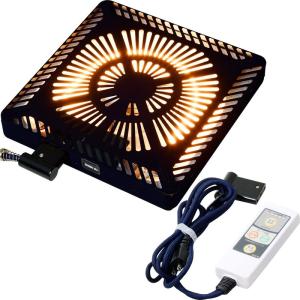 山善 こたつ用取替 ヒーターユニット (600W) 速暖ヒーター エコタイプ ファン付き タイマー付き 薄型 YHF-HD605E｜slow-lifes