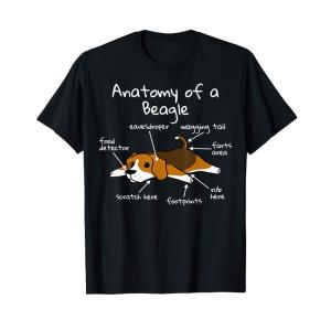 解剖学ビーグル犬 Tシャツ｜slow-lifes