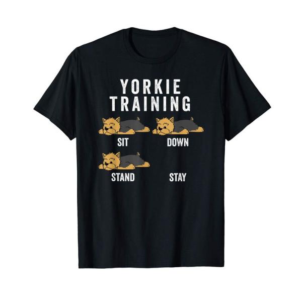 ヨークシャー・テリア・ヨーキートレーニング犬 Tシャツ