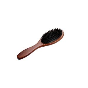 SHINE-BRUSH クッションブラシ 豚毛 犬 猫 ペット用 天然毛 木製持ち手 ブラッシング グルーミング｜slow-lifes