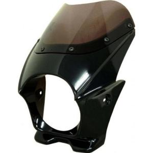 バイクパーツセンター(Bike Parts Center) ビキニカウル/スクリーンカウル 汎用 ライト内径φ135 ブラック 308708